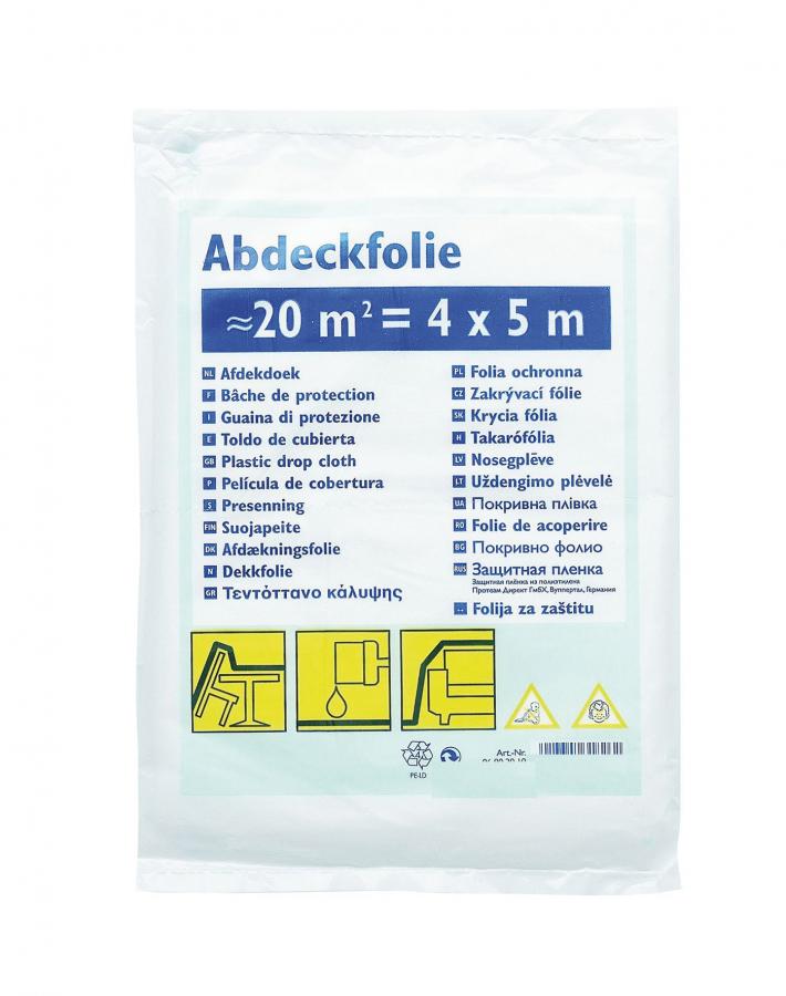Abdeckfolie / Abklebefolie, 7 my, 20 m² / 4x5 m (Schwan)