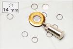 Voransicht von Hartmetall-Schneidrad Ø 14 mm und Achse | TIN-beschichtet (HUFA Maximum-Rädchen), Bild 1