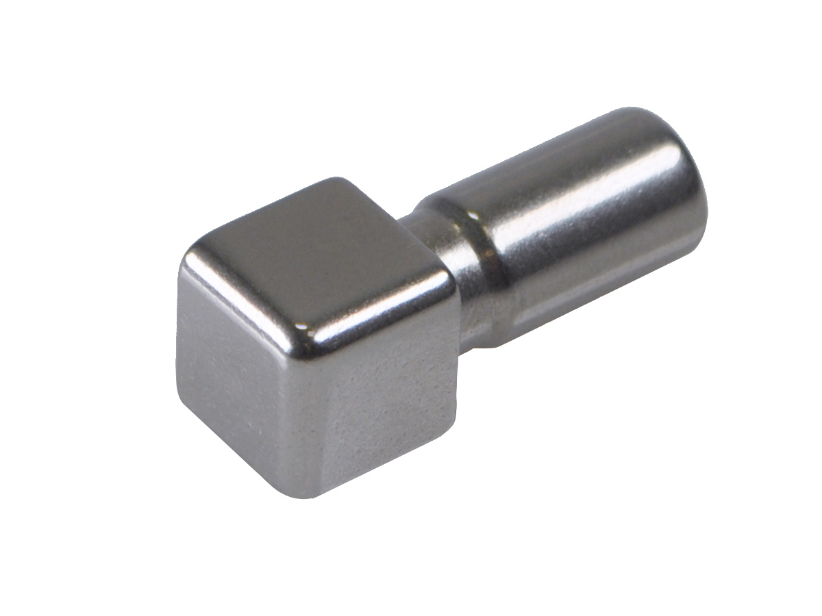 Quadratisches Eckstück | Edelstahl V2A, glänzend 10,0 mm