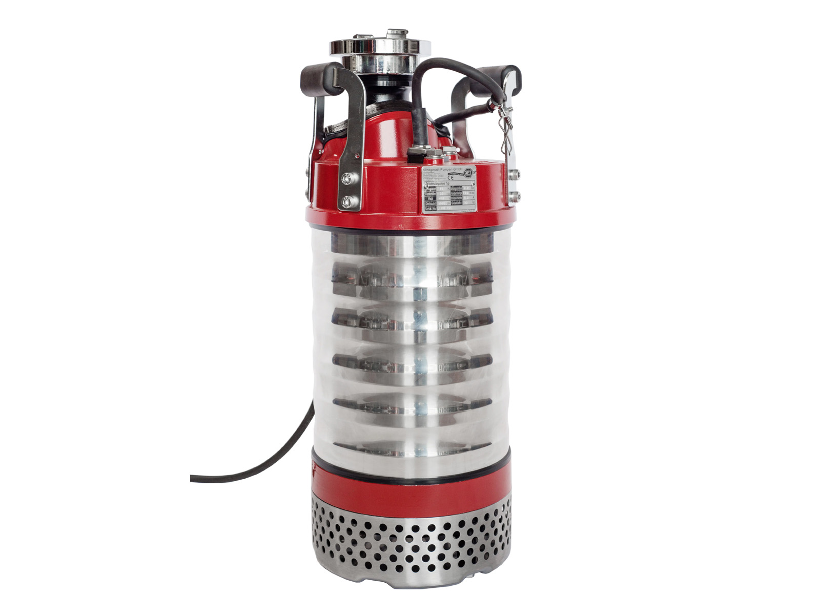 Schmutzwasser-Tauchmotorpumpe | 550 l/min, 26 m FH, 400 V, Storz C (SPT P 222 D) 