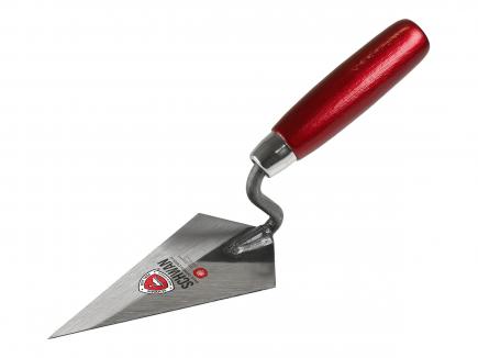 Hamburger Spitzkelle | S-Hals, gehärtet, Handwerkerqualität (Schwan) Stahl | Holzheft