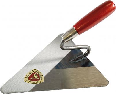 Berliner Maurerkelle | S-Hals, gehärtet, Handwerkerqualität (Schwan) 