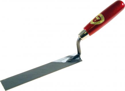 Berliner Stecherkelle | G-Hals, gehärtet, Handwerkerqualität (Schwan) 40 mm | rostfrei | Holzheft