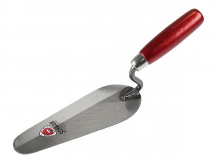 Firstkelle | 190 mm, S-Hals, gehärtet, Handwerkerqualität (Schwan) Holzheft