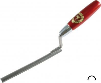 Hohle Fugenkelle | konvex gewölbt, Handwerkerqualität, Holzgriff (Schwan) 