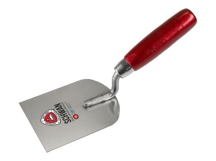 Stukkateur- / Gipserspachtel | G-Hals, gehärtet, Handwerkerqualität (Schwan) 80 mm | rostfrei | Holzheft