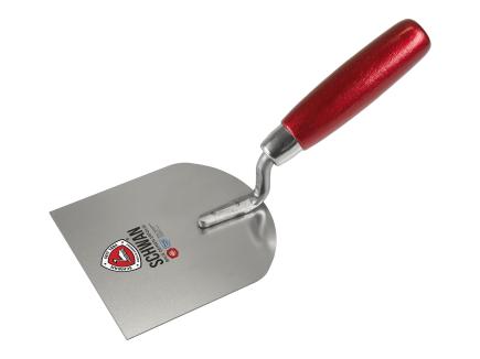 Stukkateur- / Gipserspachtel | G-Hals, gehärtet, Handwerkerqualität (Schwan) 100 mm | rostfrei | Holzheft