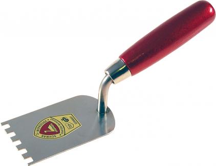 Stukkateurspachtel | gezahnt, rostfrei, Handwerkerqualität (Schwan) Softheft