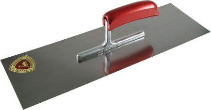 Glättekelle lange Ausführung | 400 x 130 mm Stahl | Holzheft