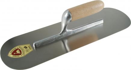 Schwimmbadkelle | 450 x 130 mm, "Secure Connect"-Stütze, Holzgriff (Schwan "Extra") 