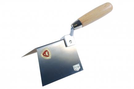 Eckenkelle, außen | 78°, 125x100 mm, rostfrei, Handwerkerqualität (Schwan) 