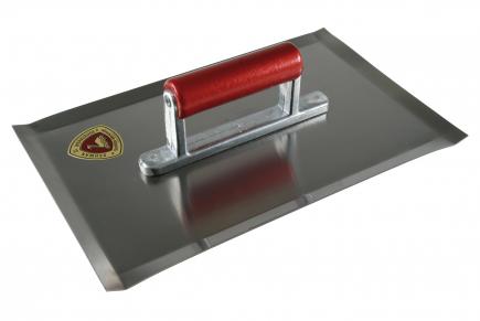 Beton-Reibekelle / Betonglätter | aufgebogene Kanten (Schwan) 270 x 200 mm