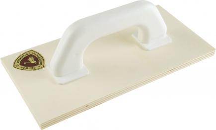 Reibebrett | 7-fach verleimtes Holz, Kunststoffgriff 320 x 180 mm