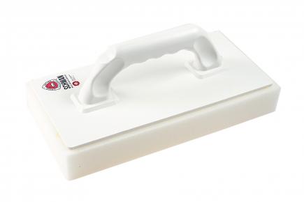 Feinputz-Reibebrett / Schwammbrett mit weißem Schaumstoff | 280 x 140 x 40 mm (Schwan) 