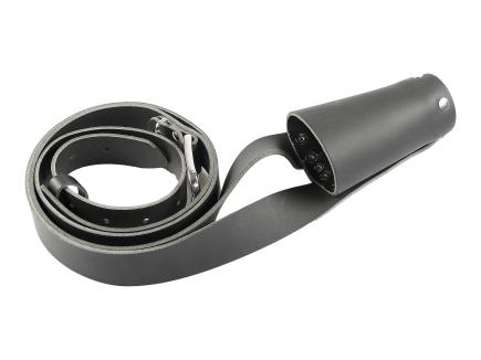 Stielunterstützung mit Schultergurt / Halterung für Teleskopstangen | Leder (Schwan) 