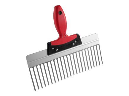 Stuck- und Putzkamm | 300 mm, rostfrei, mit Softgriff (Schwan) 
