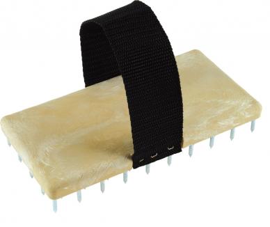 Edelputzkratzer | Kunststoff, 180 x 90 mm, gehärtete Stifte  (Schwan) 