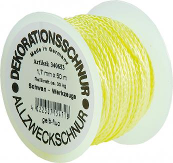 Maurerschnur | Polyethylen, gelb, fluoreszierend (Schwan) Ø 2,0 mm x 100 m