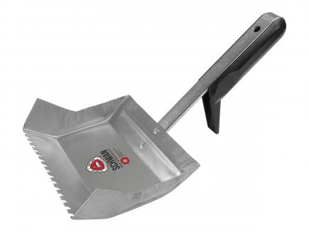 Mörtelkleberkelle / Plansteinkelle | gezahnt, verzinkt (Schwan) 175 mm