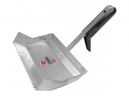 Mörtelkleberkelle / Plansteinkelle | gezahnt, verzinkt (Schwan) 240 mm