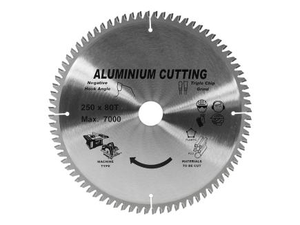Profi HM-Kreissägeblatt für Alu & PVC | Ø 250 mm, Bohrung Ø 30 mm inkl. 3 Adapter 