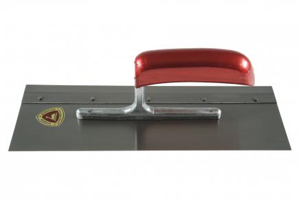 Klebekelle mit Klemmleiste | gerades Stahlblatt, 130 x 100 mm, Alu-Stütze (Schwan) 