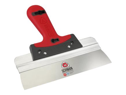 Profi Fassadenspachtel | Blattstärke 0,4 mm, mit Aluhalter und Softgriff (Schwan) 250 mm