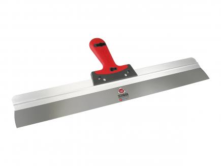 Profi Fassadenspachtel | Blattstärke 0,4 mm, mit Aluhalter und Softgriff (Schwan) 600 mm