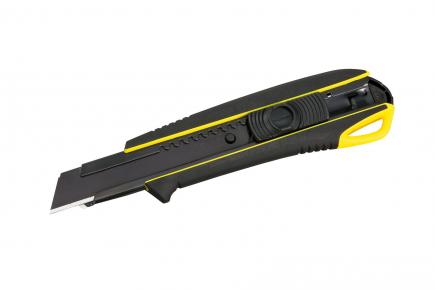 Profi-Abbrechmesser | 18 mm, Multifunktions-Spitze, rutschfester Griff, inkl. 3 Klingen (Tajima Driver Cutter) 