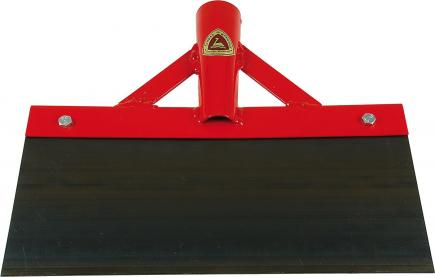 Universal Stoßscharre | mit Streben, gehärtetes Blatt, robustes Material (Schwan) 300 x 150 mm