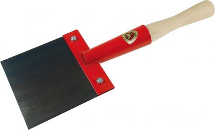 Universal Hand-Stoßscharre | 150 x 150 mm, Blatt 1,3 mm gehärtet (Schwan) 