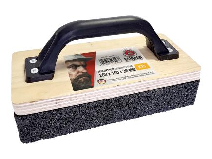 Schleifstein / Handschleifer | Siliciumcarbid, mit Griff, für Beton und Estrich (Schwan) 