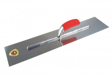 Glättekelle | ergonomischer Softgriff, extra stabile Stütze (Schwan "Extra") 400 x 130 mm | rostfrei