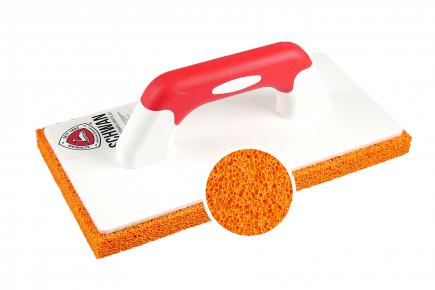 Reibebrett mit Schwammgummi 20 mm | mittelporig, 280 x 140 mm, Softgriff (Schwan) 