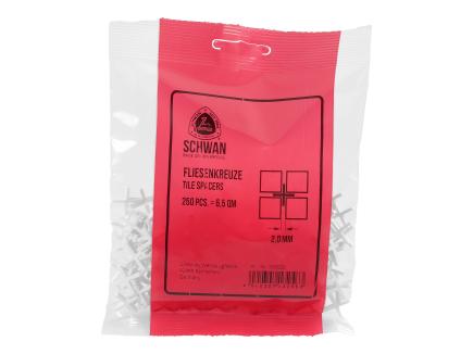 Fliesenkreuze / Fliesenabstandhalter | weiß (Schwan) 2 mm