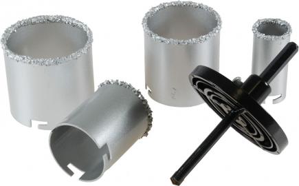 Bohrkronen-Set | 4 Teile, Ø 33 - 73 mm, Wolfram-Carbid (Schwan) 