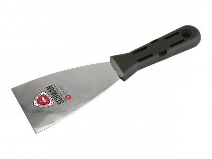 Malerspachtel | rostfreies und flexibles Stahlblatt, Kunststoffheft (Schwan) 60 mm
