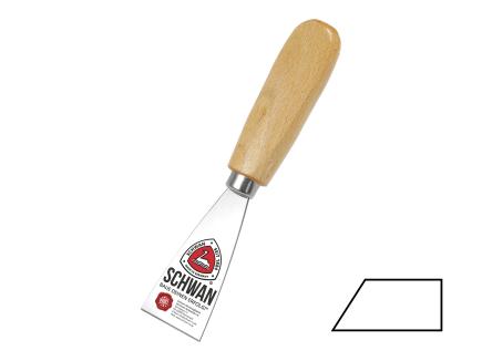 Entrostungsspachtel | kurze Ausführung, stabiles Blatt mit Wate (Schwan) 40 mm