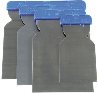 Flächenspachtel / Japanspachtel (Satz) | 4-teilig, Stahl / rostfrei (Schwan) rostfrei