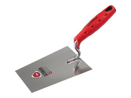 Tiroler Stukkateurkelle | gehärteter Stahl, Handwerkerqualität (Schwan) 180 mm | rostfrei | Softheft