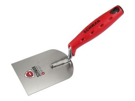 Stukkateur- / Gipserspachtel | G-Hals, gehärtet, Handwerkerqualität (Schwan) 80 mm | rostfrei | Softheft