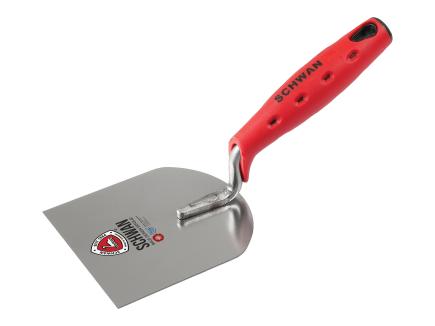 Stukkateur- / Gipserspachtel | G-Hals, gehärtet, Handwerkerqualität (Schwan) 100 mm | rostfrei | Softheft