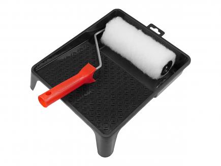 Farbroller-Satz | 2-teilig, mit Wanne (Schwan) 180 mm