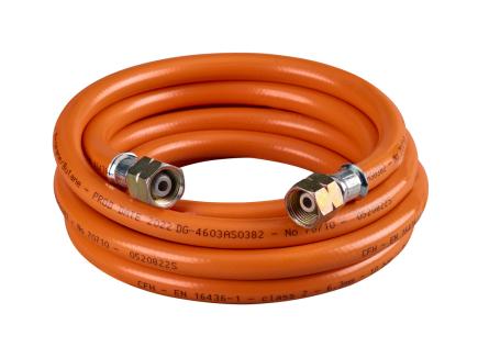 Propan- / Butangasschlauch | 3/8" lks, Niederdruck, inkl. Schlauchverbinder 