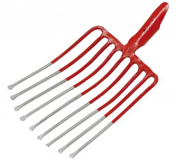 Steingabel | 9 Zinken, geschmiedet, mit Federdülle 