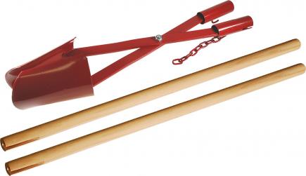 Erdlochausheber | stabile Ausführung, Öffnungsweite ca. 90 - 200 mm, angeschliffene Schaufelblätter (Schwan) 