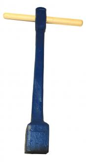 Pflasterramme / Plattenlegerramme | geschmiedet, mit Griff (Schwan) 