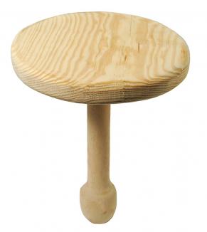 Pflasterstuhl / Pflasterhocker | Holz, Höhe 25,5 cm, Ø 28 cm (Schwan) 