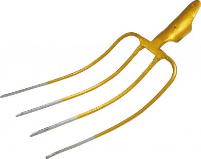 Dunggabel / Mistgabel | 4 gerade Zinken, geschmiedet, ohne Stiel (Schwan) 