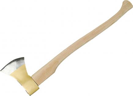 Rheinische Holzaxt / Spaltaxt | Eschenkuhfußstiel, polierte Schneide (Schwan) 